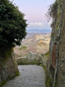Civita the end of the village